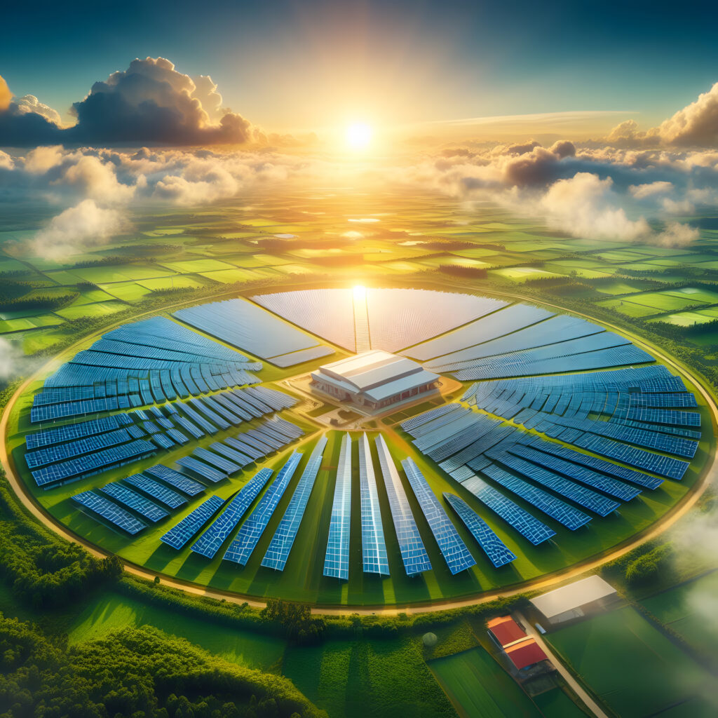 Photovoltaikanlage auf Dach montiert mit Stromspeicher